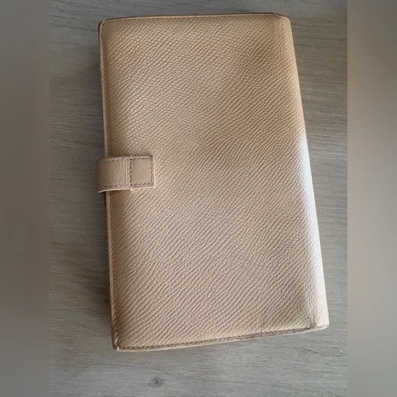 Celine Strap Continental grained Calfskin Wallet,Beige / Light Taupe - Picture 4 of 15